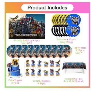 Transformers party supplies